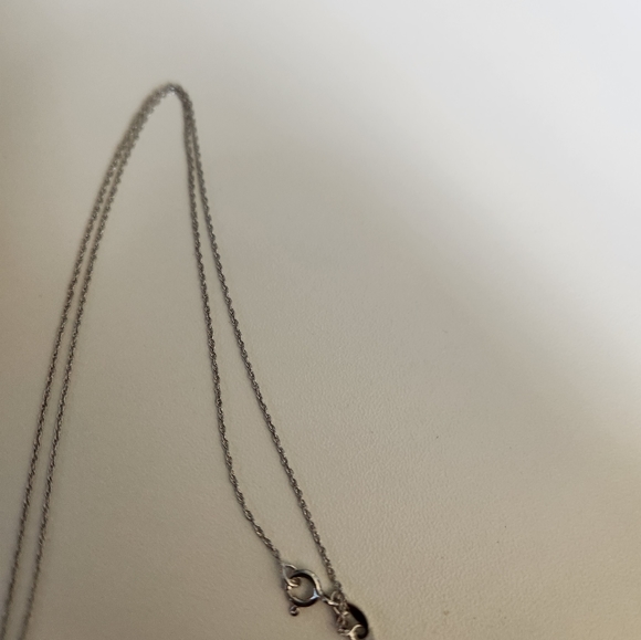 Cushion cut pink sapphire necklace - Picture 4 of 5